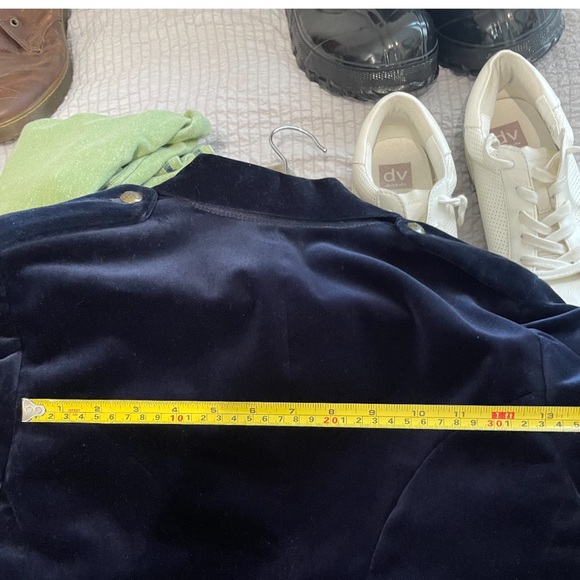 Ralph Lauren Black Label Vintage Navy Blue Velvet Jacket Gold Embroidered C1 - Picture 11 of 12